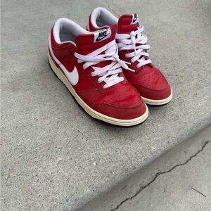 Nike Red and White Sneakers
